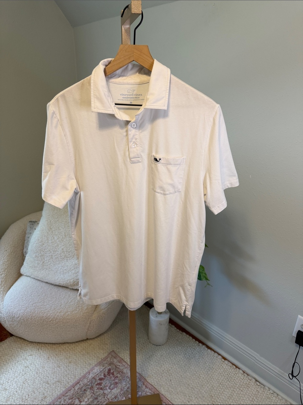 Vineyard Vines Classic White Short-Sleeve Pocket Polo